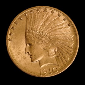 US 1910 $10.00 Indian Head Gold Coin