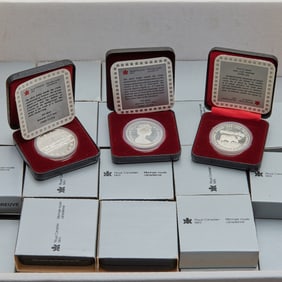 Royal Canadian Mint Silver Proof Dollars (40) in Original Packages