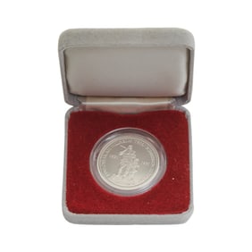 1987 Swiss One Troy Ounce Platinum Proof 100 Francs