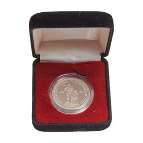 1986 Swiss One Troy Ounce Platinum Shooting Thaler