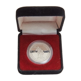 1986 Swiss One Troy Ounce Platinum Shooting Thaler