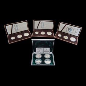 Lot of Silver Coins Sets (4)