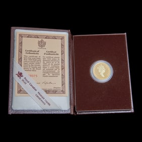 Canada 1990 $100.00 Gold Proof Coin 14K, Half Ounce