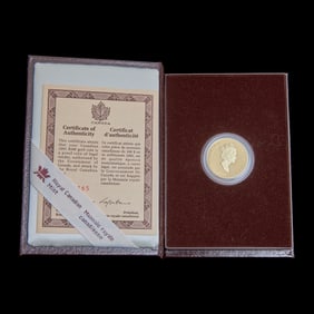 Canada 1991 $100.00 Gold Proof Coin 14K, Half Ounce