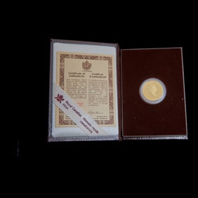 Canada 1993 $100.00 Gold Proof Coin 14K, weight 0.470 ounce
