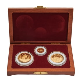 1984 California Gold Proof Three Coin Set