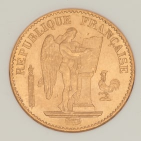 France 1877 20 Francs Gold Coin