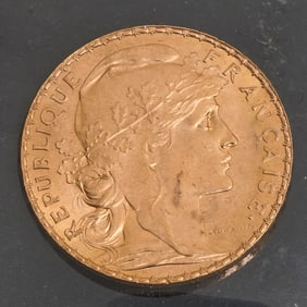 France 1911 20 Francs Gold Coin