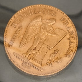 France 1877 20 Francs Gold Coin