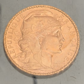 France 1909 20 Francs Gold Coin