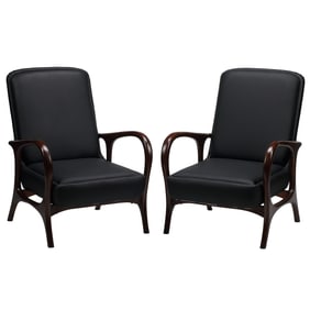 Pair of Danish Moderne Style Armchairs