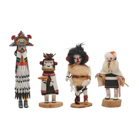 Four Navajo Kachina Dolls