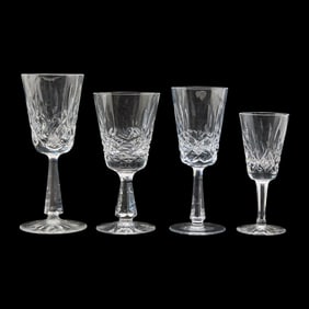 Twenty Eight Waterford Cut Glass Stems