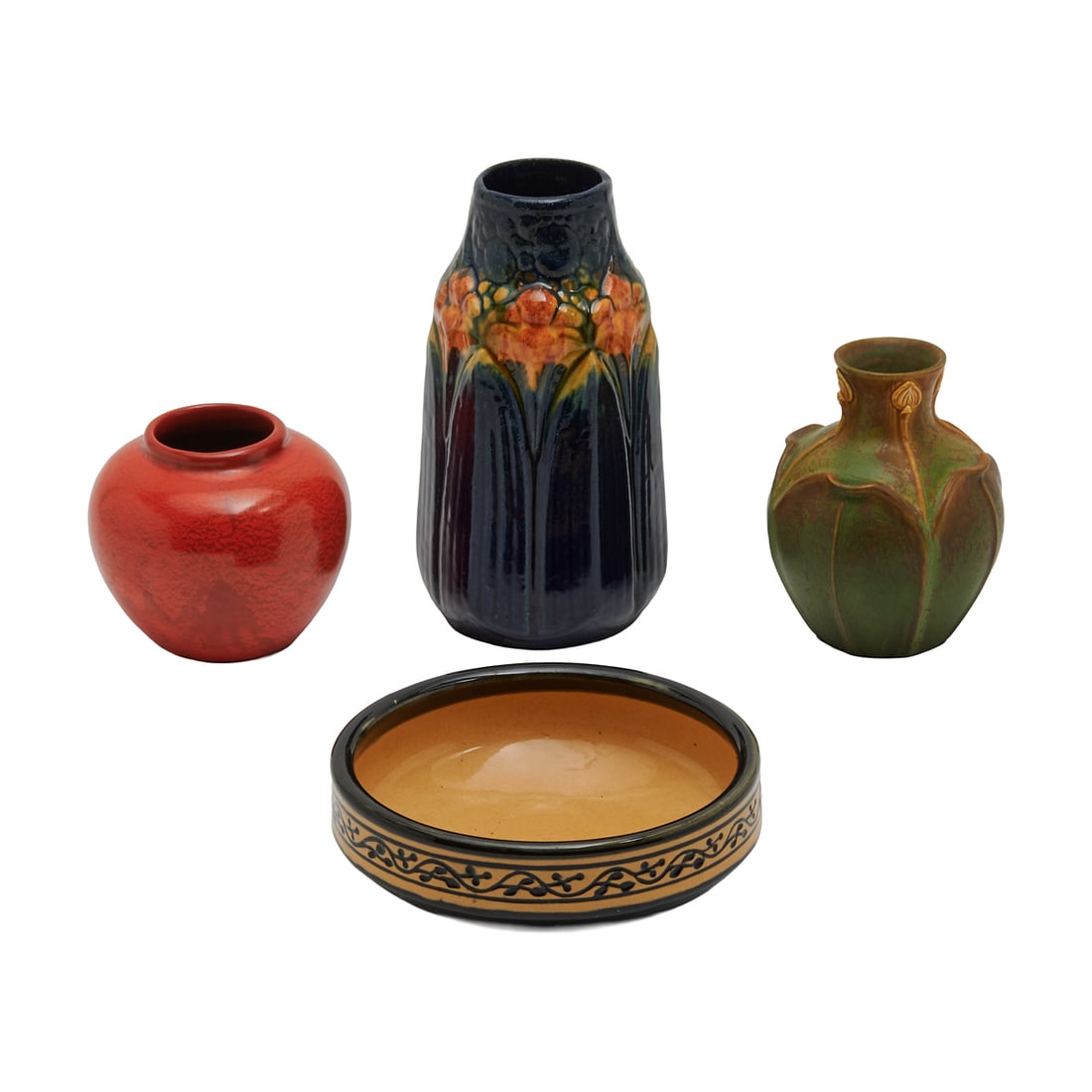 Four American Arts and Crafts Pottery Vases and Vessels (1 of 8)