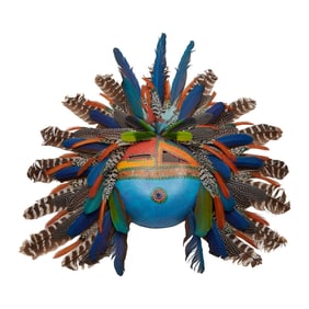 Native American Southwest Signed and Painted Mask