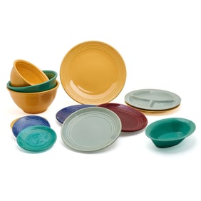 Twenty Four Bauer Pottery Table Articles