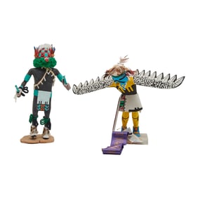 Two Hopi Kachina Dolls including Eagle