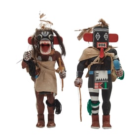 Two Navajo Kachina Hunting Dolls