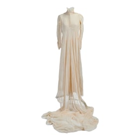 Lace Wedding Dress, Slip and Portrait