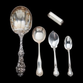 Gorham and Additional Sterling Silver Spoons, Etc. 774 grams