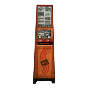 Exhibit Supply Company Coin Op Airplanes Card Dispenser