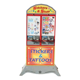 Stickers and Stuff, Sticker and Temporary Tattoo 50 Cent Coin Op Dispenser