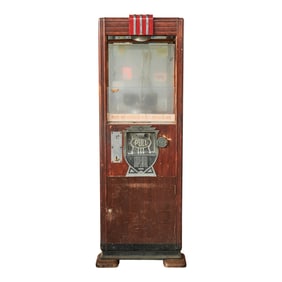Exhibit Supply Co Coin Op 5 Cent Imperial Crane Arcade Game with Red