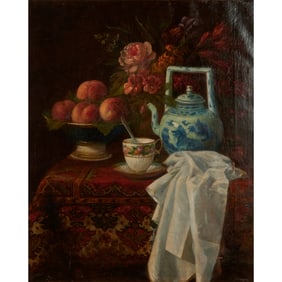 European School, Still Life, Oil on Canvas
