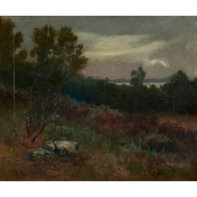 Attri. to Guy Rose, Storm Breaking, Oil on Canvas