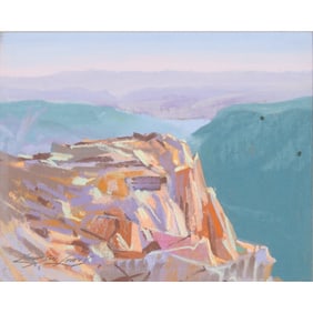 Emerson Lewis, Enchanted Land, Pastel on Board