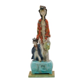 Susi Singer-Schinnerl, Mother and Child, Glazed Ceramic