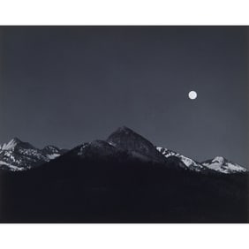 Ansel Adams, Moonrise from Glacier Point, Photograph