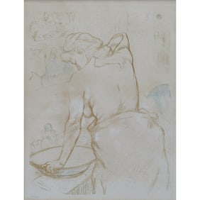 Henri de Toulouse-Lautrec, La Toilette, lithograph