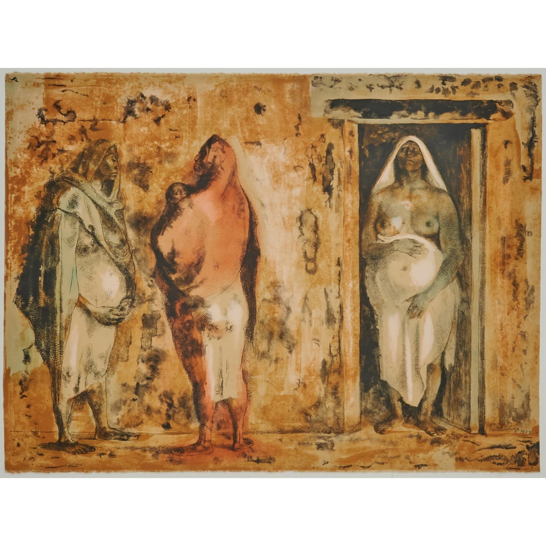 Francisco Zuniga, La Espera, Lithograph (1 of 4)