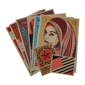 Shepard Fairey, Eight Signed Screenprints