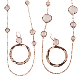 Ippolita Quartz, Rose Metal Jewelry Suite
