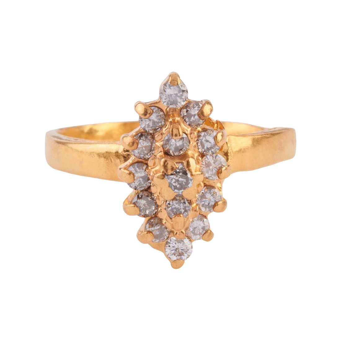 Diamond, 18k Yellow Gold Ring (1 of 4)