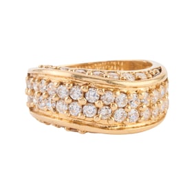 Diamond, 14k Yellow Gold Ring