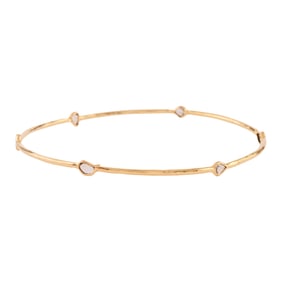 Diamond, 18k Yellow Gold Bracelet