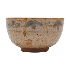 A Japanese Momoyama Tea Bowl with a Wooden Box