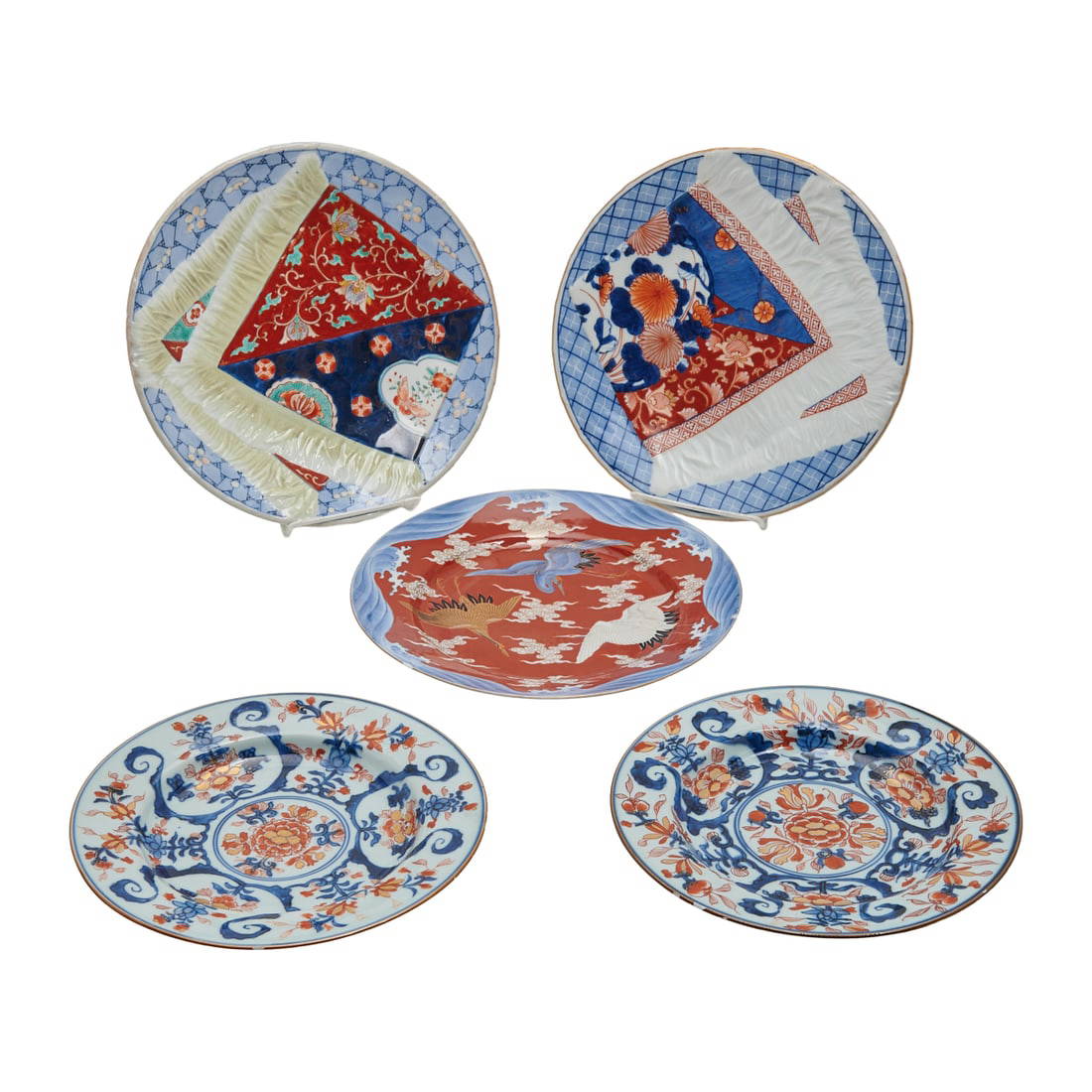 Group of Five Japanese Imari Plates
