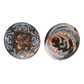 (Lot of Two) Large Japanese Porcelain Chargers