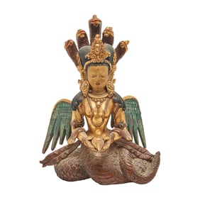 Bronze Figure of a Hindu Naga Queen