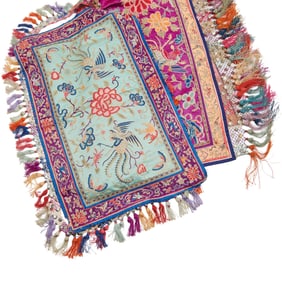 (Lot of Two) Chinese Silk Embroidered Panels