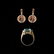 TWO MULTI-STONE, 14K YELLOW GOLD JEWELRY ITEMS. - 4