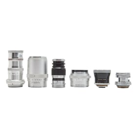Six Zeiss and Leitz Camera Lenses