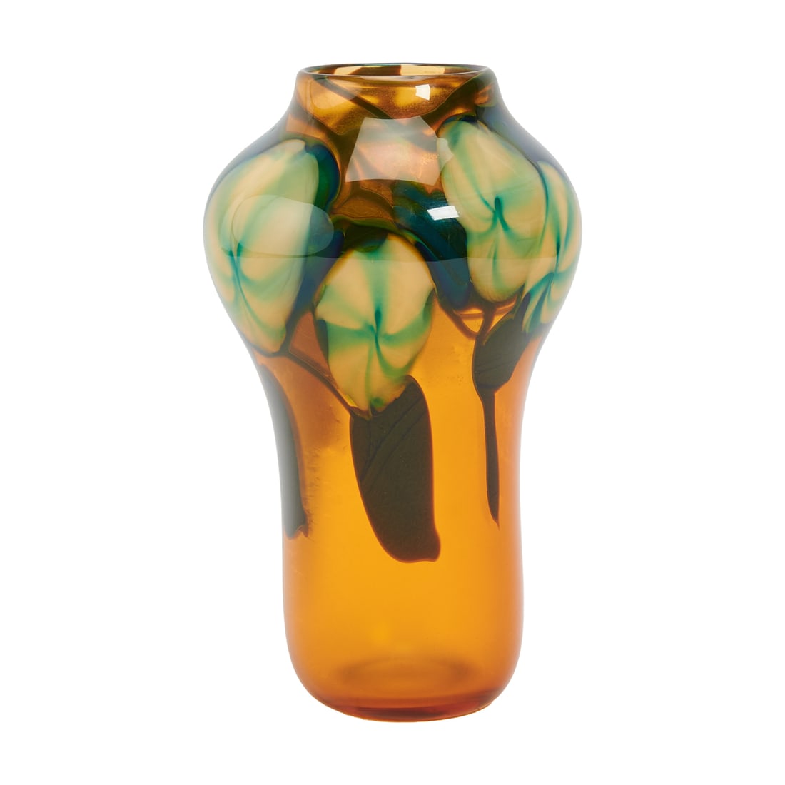 Studio Glass Iridescent Glass Paperweight Vase (1 of 5)