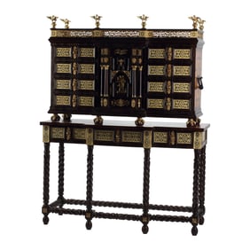 Spanish Renaissance Style Vargueno on a Stand