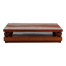 Art Deco Style Oversize Inlaid Coffee Table