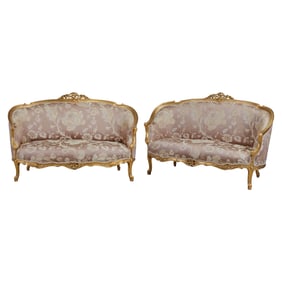 Pair of French Louis XV Style Canapes
